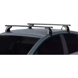 Střešní nosiče (příčníky) Green Valley Seat Leon hatchback od r.v. 2013- černý ocelový zamykatelný