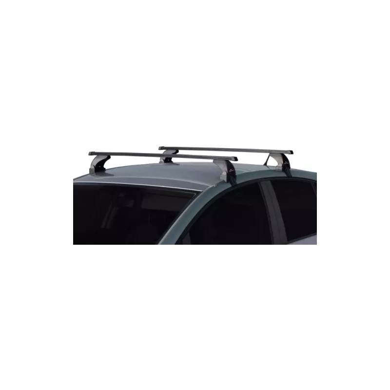 Střešní nosiče (příčníky) Green Valley ŠKODA Octavia III hatchback s fixačním bodem černý ocelový zamykatelný